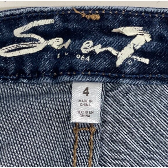 Seven7 Womens Slim Straight Jeans Size 4 Cotton/Polyester Blend Blue Denim - Picture 6 of 16